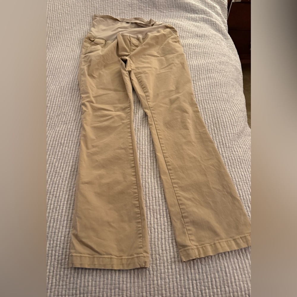 Old Navy Tan Maternity Pants Long Size 12